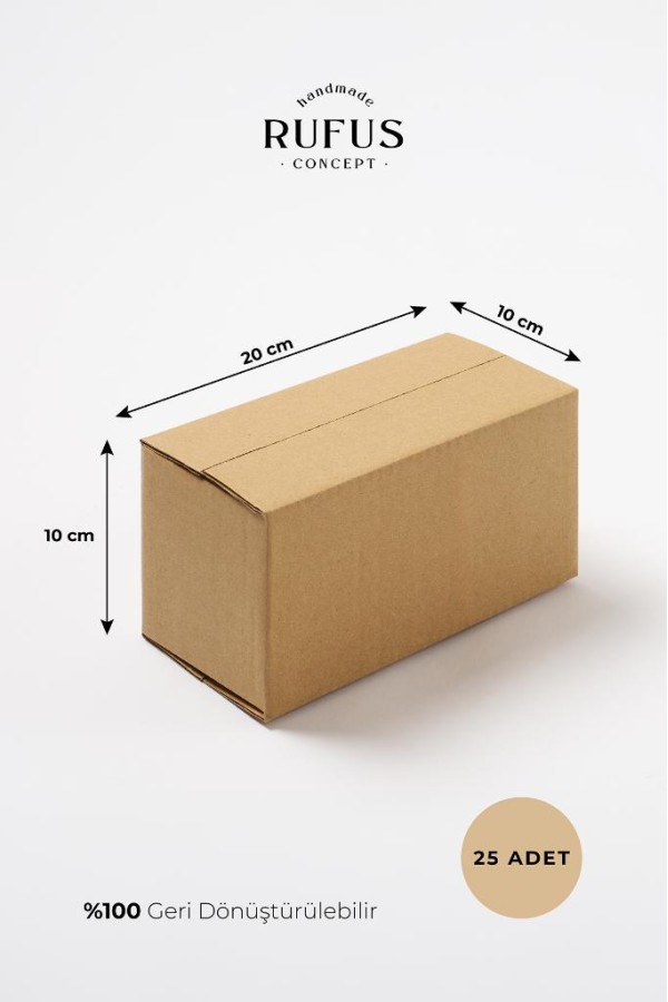 20x10x10cm Kraft Koli 25 Adet 20x10x10cm Kraft Koli 25 Adet