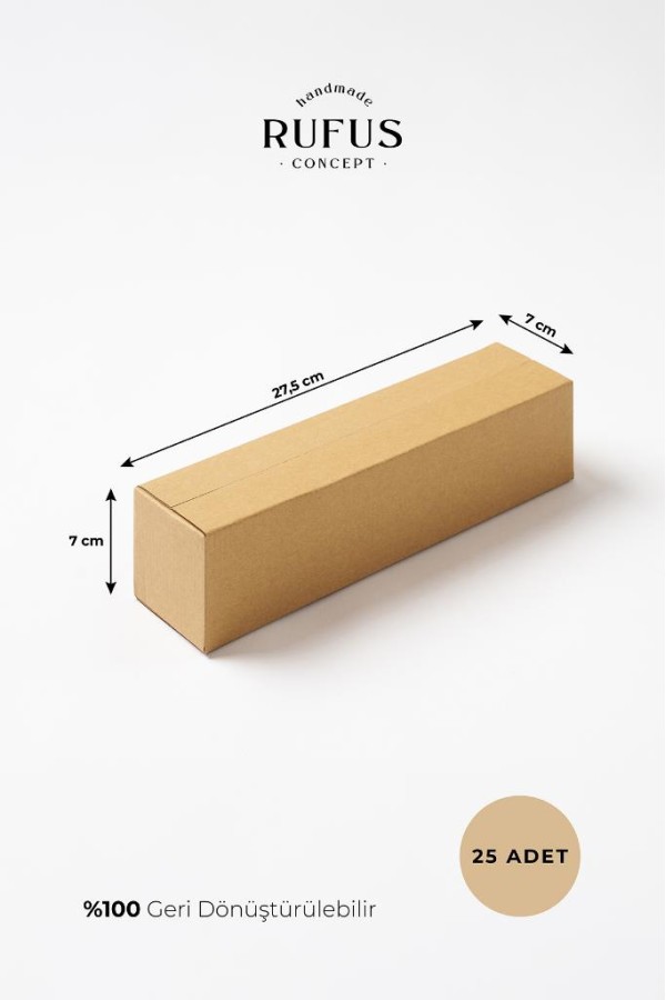 27,5x7x7cm Kraft Koli 25 Adet 27,5x7x7cm Kraft Koli 25 Adet