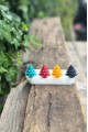 3D Çam Ağacı Mini Dörtlü Silikon Mum Kalıbı 3D Çam Ağacı Mini Dörtlü Silikon Mum Kalıbı