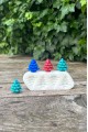 3D Çam Ağacı Mini Dörtlü Silikon Mum Kalıbı 3D Çam Ağacı Mini Dörtlü Silikon Mum Kalıbı
