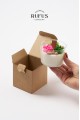 8x8x8cm Küp Kilitli Kraft Kutu 25 Adet 8x8x8cm Küp Kilitli Kraft Kutu 25 Adet