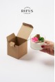8x8x8cm Küp Kilitli Kraft Kutu 25 Adet 8x8x8cm Küp Kilitli Kraft Kutu 25 Adet