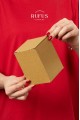 9,5x9,5x16cm Kilitli Kraft Kutu 25 Adet