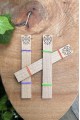 Ahşap Mum Fitili ve Yapışkanlı Fitil Sehpası 10 Adet (15x100x0,5mm) İKİZLER BURCU MODEL-1