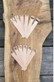 Ahşap Mum Fitili ve Yapışkanlı Fitil Sehpası 12 Adet (15x100x0,5mm) SEVGİLİLER GÜNÜ TEMALI