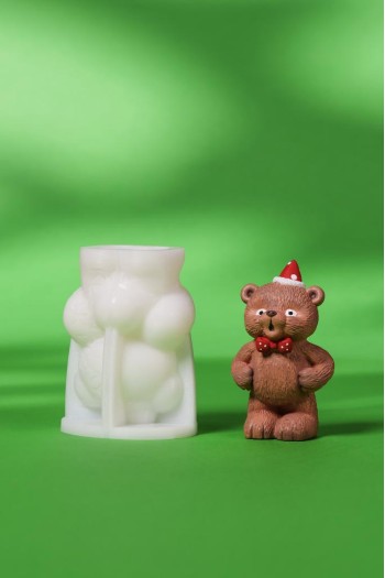 Parti Ayısı Silikon Mum Kalıbı