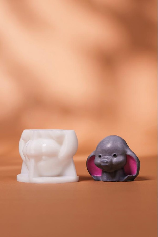 Fil Küçük Silikon Mum Kalıbı