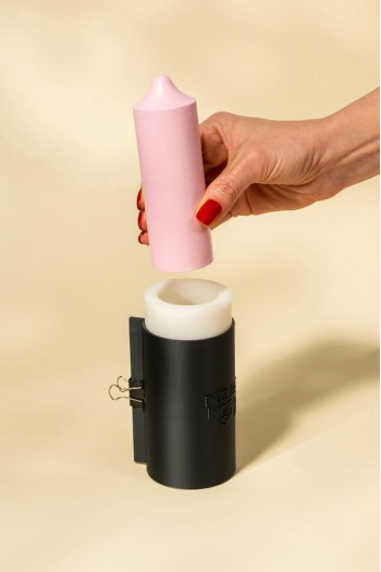 Baton Düz İnce Uzun Kasnaklı Silikon Mum Kalıbı