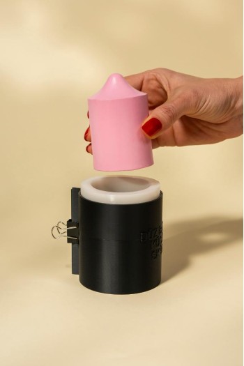 Baton Düz Küçük Kasnaklı Silikon Mum Kalıbı