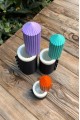 Baton Dalgalı Üçlü Set Silikon Mum Kalıpları