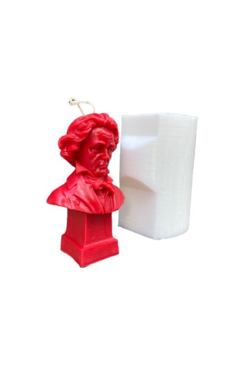 Beethoven Silikon Mum Kalıbı
