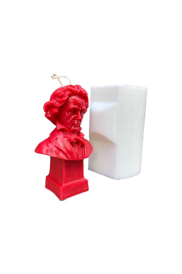 Beethoven Silikon Mum Kalıbı Beethoven Silikon Mum Kalıbı