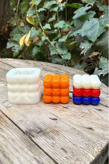 Bubble Kabak Silikon Mum Kalıbı Bubble Kabak Silikon Mum Kalıbı
