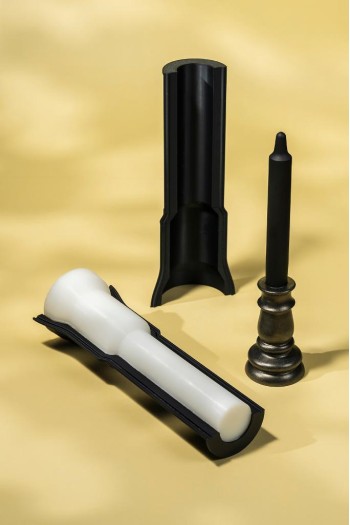 Sütun Şamdan Silikon Mum Kalıbı