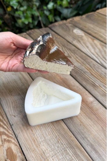 Cheesecake Dilimi Silikon Mum Kalıbı