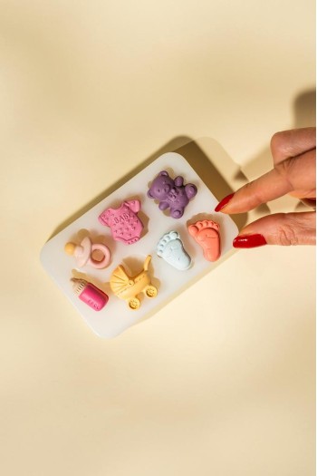 Baby Stuff Altılı Silikon Mum Kalıbı Baby Stuff Altılı Silikon Mum Kalıbı