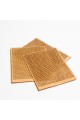 Delikli Model ( Üçgen ) Ahşap Mum Fitili ve Yapışkanlı Fitil Sehpası 100 Adet ( 75mm x 100mm x 0,5mm )