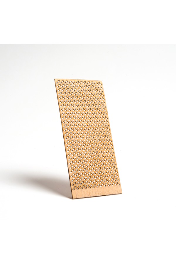 Delikli Model ( Üçgen ) Ahşap Mum Fitili ve Yapışkanlı Fitil Sehpası 50 Adet ( 50mm x 100mm x 0,5mm )