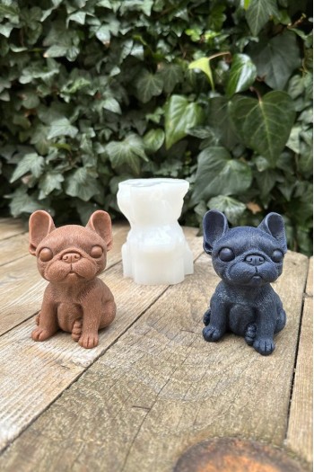 Fransız Bulldog Köpek Silikon Mum Kalıbı Fransız Bulldog Köpek Silikon Mum Kalıbı