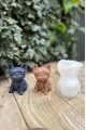Fransız Bulldog Köpek Silikon Mum Kalıbı