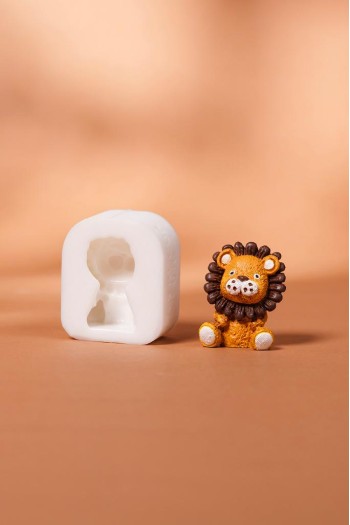 Aslan Küçük Silikon Mum Kalıbı