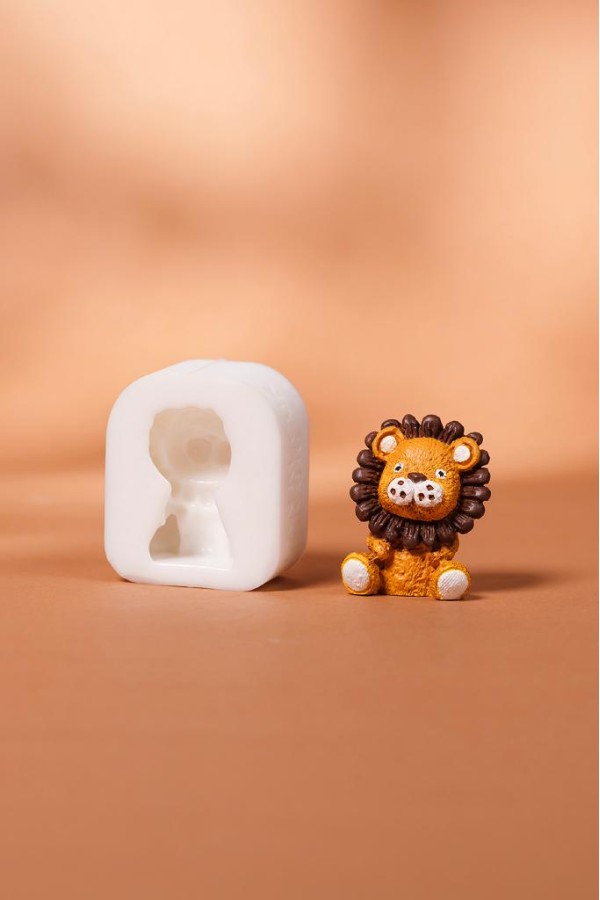 Aslan Küçük Silikon Mum Kalıbı Aslan Küçük Silikon Mum Kalıbı
