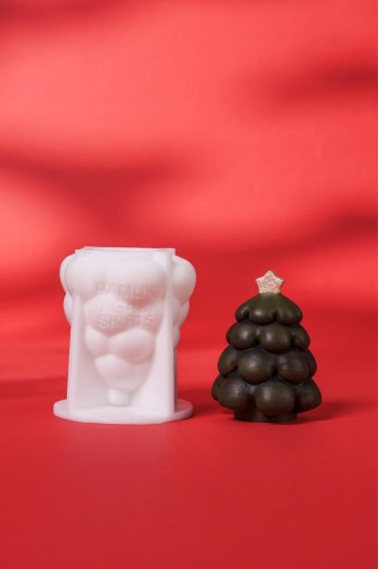 Pamuk Ağacı Silikon Mum Kalıbı Pamuk Ağacı Silikon Mum Kalıbı