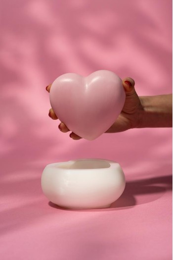 Kalp 3D Büyük Silikon Mum Kalıbı Kalp 3D Büyük Silikon Mum Kalıbı