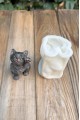 Kedi Lokum Tekli Silikon Mum Kalıbı