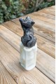 Kedi Lokum Tekli Silikon Mum Kalıbı