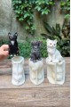 Kedi Üçlü Set Silikon Mum Kalıpları