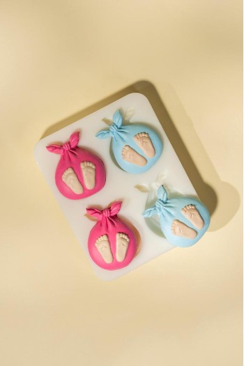 Baby Bag Dörtlü Silikon Mum Kalıbı Baby Bag Dörtlü Silikon Mum Kalıbı