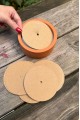 Mum Toz Kapakları 98mm Dış Çap 5mm İç Çap İp Fitil Boşluğu 50 Adet