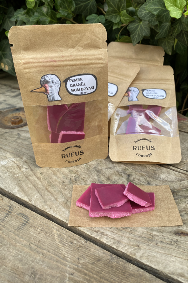 Pembe Granül Mum Boyası 50gr Pembe Granül Mum Boyası 50gr