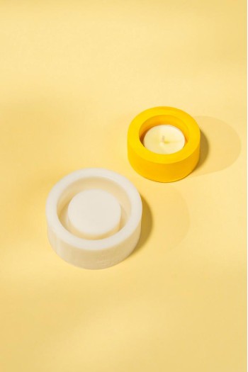 Tealight 1 Gözlü Silikon Mumluk Kalıbı