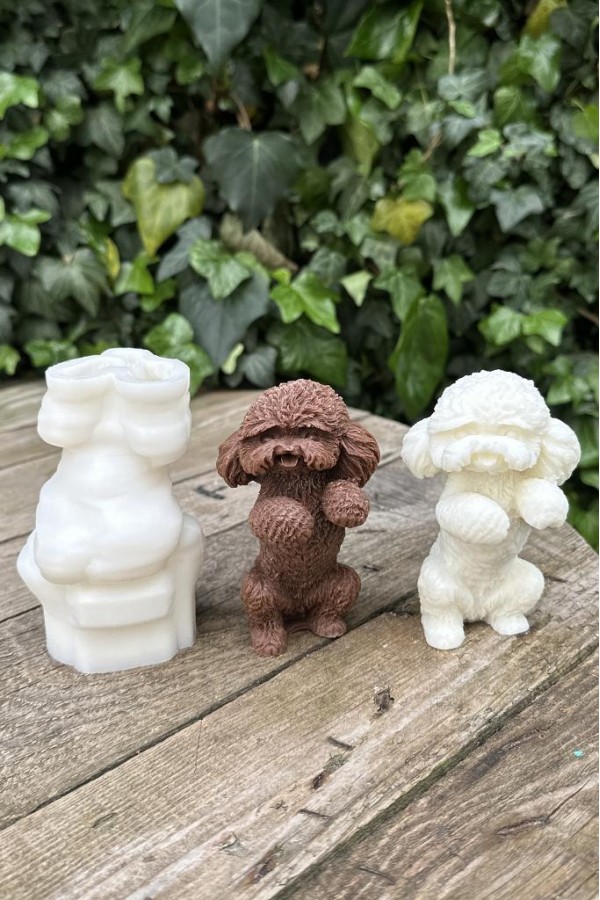 Shih Tzu Köpek Silikon Mum Kalıbı Shih Tzu Köpek Silikon Mum Kalıbı