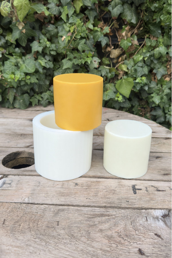 Silindir 3D Ø:10 H:10 cm Silikon Mum Kalıbı