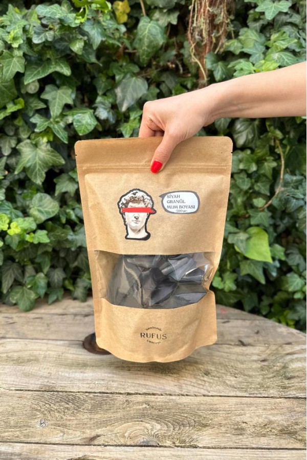 Siyah Granül Mum Boyası 500gr Siyah Granül Mum Boyası 500gr