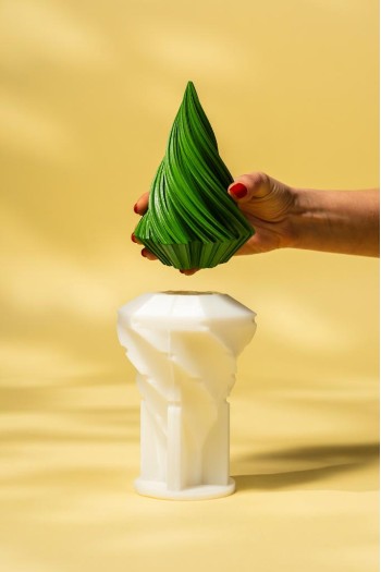 Spiral Büyük Boyut Silikon Mum Kalıbı