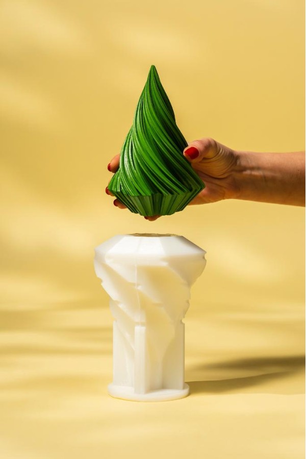 Spiral Büyük Boyut Silikon Mum Kalıbı