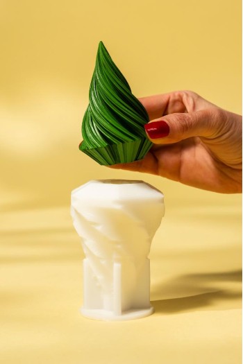 Spiral Küçük Boyut Silikon Mum Kalıbı