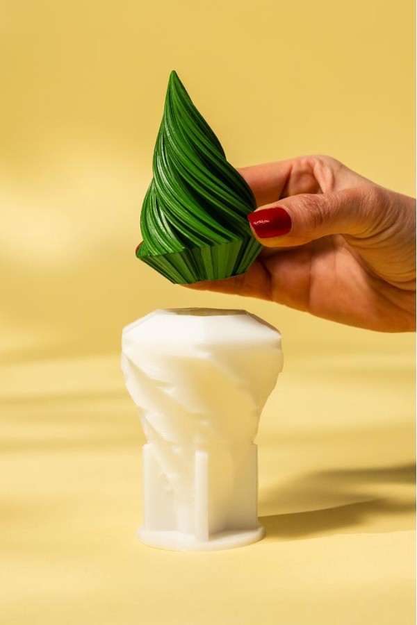 Spiral Küçük Boyut Silikon Mum Kalıbı