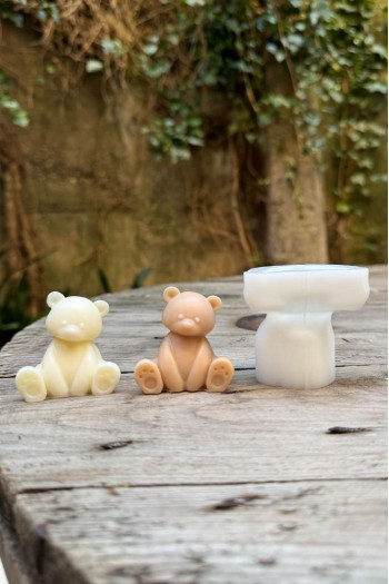 Teddy Bear Mini Silikon Mum Kalıbı Teddy Bear Mini Silikon Mum Kalıbı