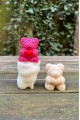 Tedy Bear Gül Dokulu Küçük Silikon Mum Kalıbı Tedy Bear Gül Dokulu Küçük Silikon Mum Kalıbı