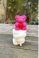Tedy Bear Gül Dokulu Küçük Silikon Mum Kalıbı Tedy Bear Gül Dokulu Küçük Silikon Mum Kalıbı