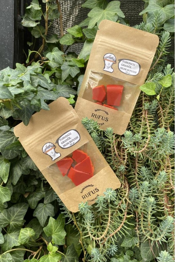 Turuncu Granül Mum Boyası 50gr Turuncu Granül Mum Boyası 50gr