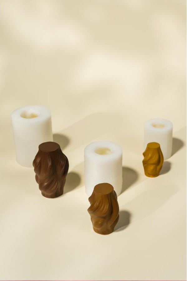 Mixer Üçlü Silikon Mum Kalıp Seti