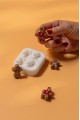 Cookie Mini Dörtlü Silikon Mum Kalıbı