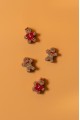Cookie Mini Dörtlü Silikon Mum Kalıbı
