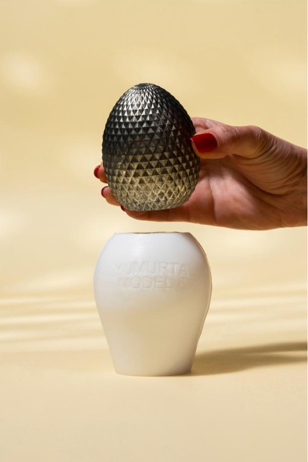 Yumurta Model 6 Silikon Mum Kalıbı